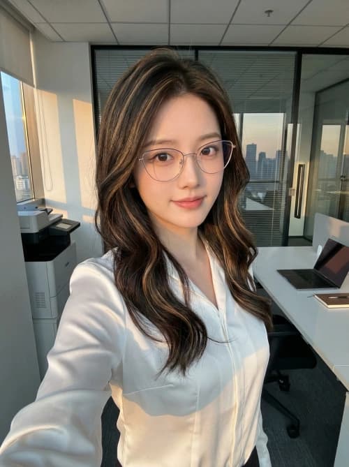 Glam Office Selfie