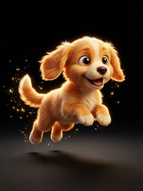 8K Energetic Puppy Jump