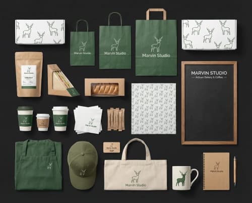Nordic Bakery Brand Mockup