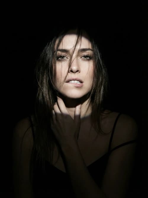 Dark Spotlight Female Portrait