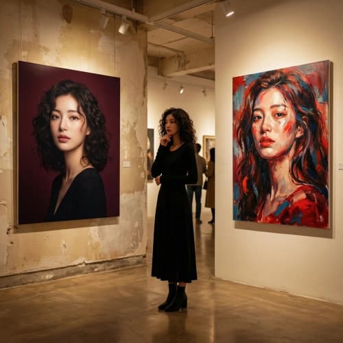 Moody Gallery Portrait Blend