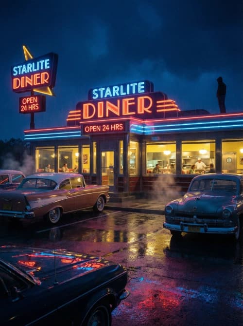 Nocturnal 50s Diner Glow