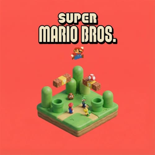 Isometric Mushroom Kingdom Miniature