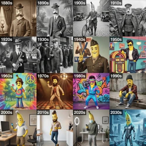 Decades Banana Grid