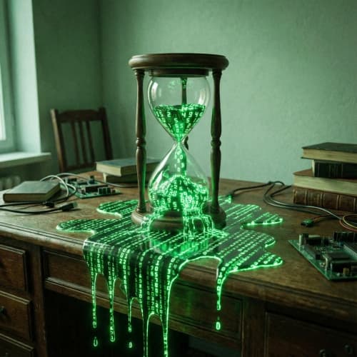Digital Hourglass Glow