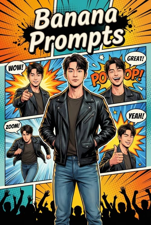 Heroic Comic Poster