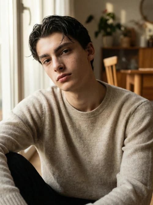 Mid-20s Man Morning Portrait