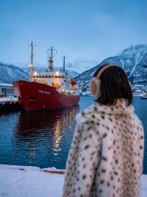 Mystic Winter Ship View