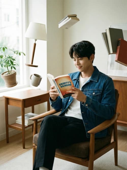 Floating Book Portrait
