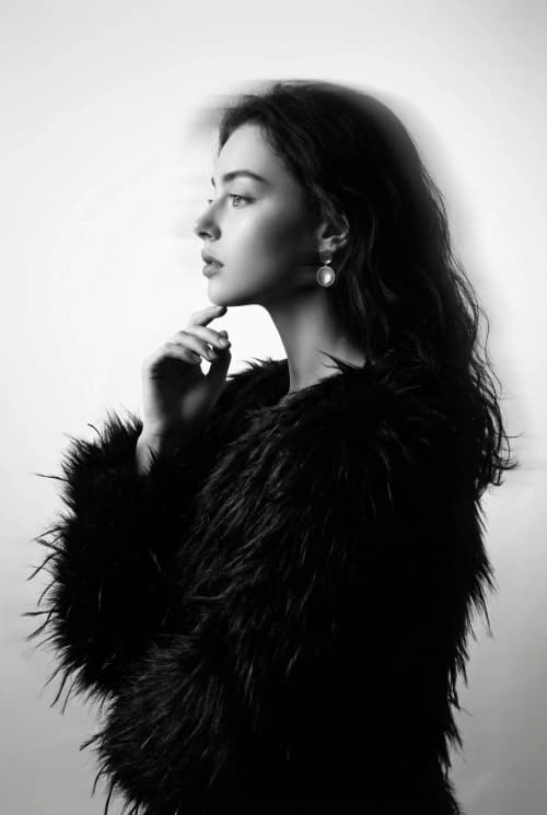 Surreal B&W Fashion Portrait