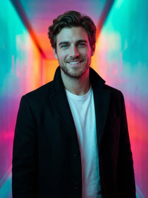Neon Fashion Portrait