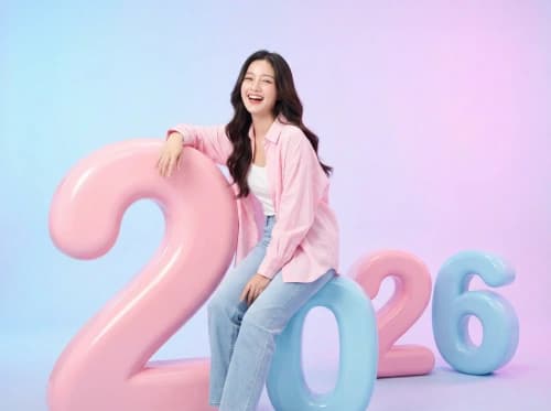 Bubbly 2026 Pastel Portrait