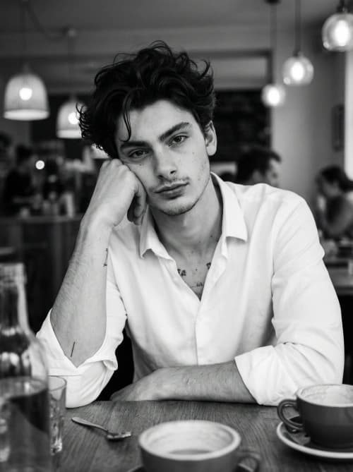 Melancholic Café Portrait
