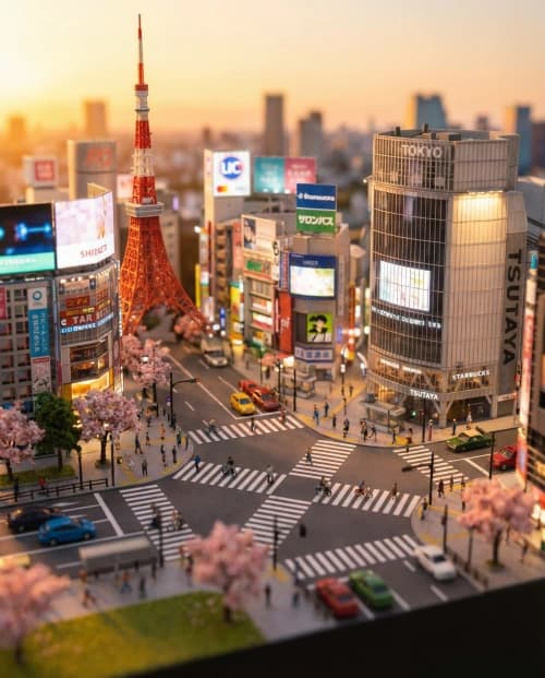 Sunset Tokyo Diorama