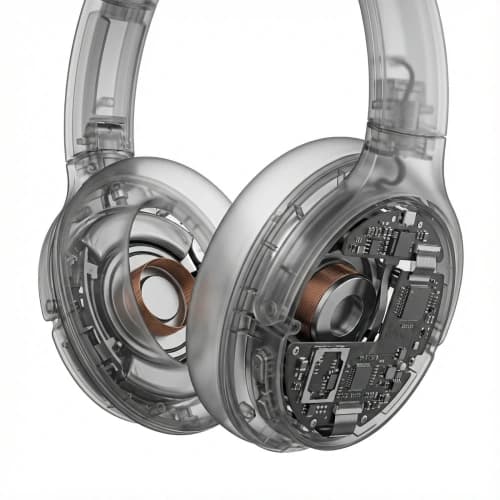 Translucent X-Ray Headphones