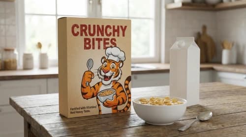 Crunchy Bites Tiger Mockup