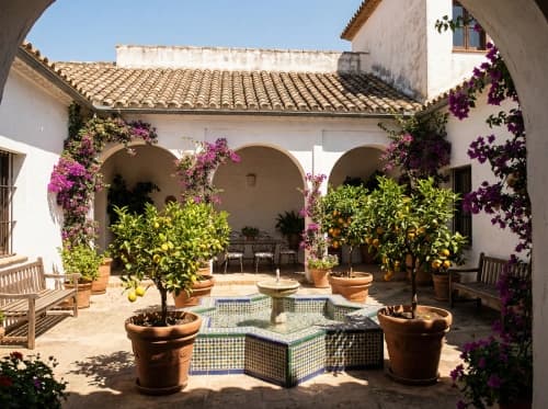 Mediterranean Courtyard Charm