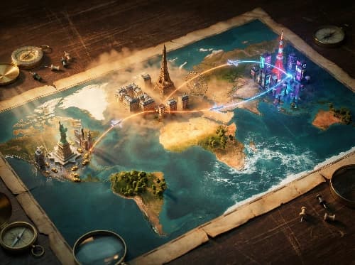 Living Diorama World Map