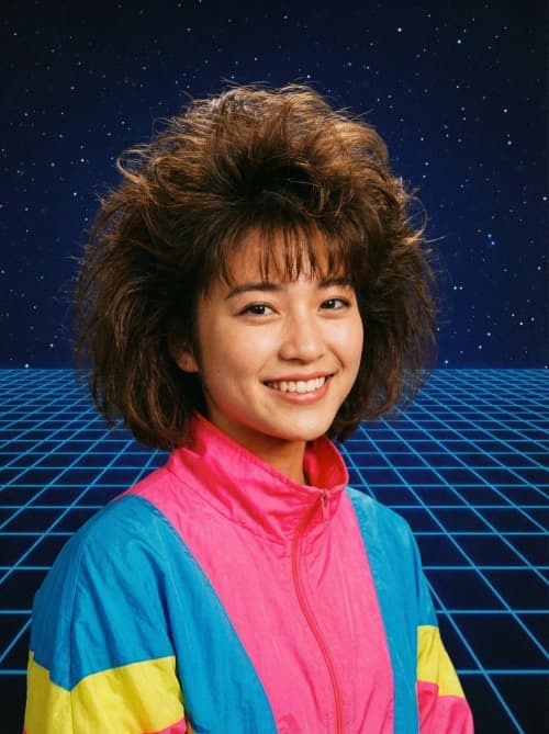 80s Neon Studio Portrait