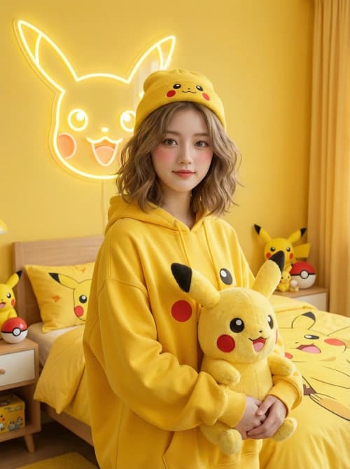 Cheerful Pikachu Bedroom Port