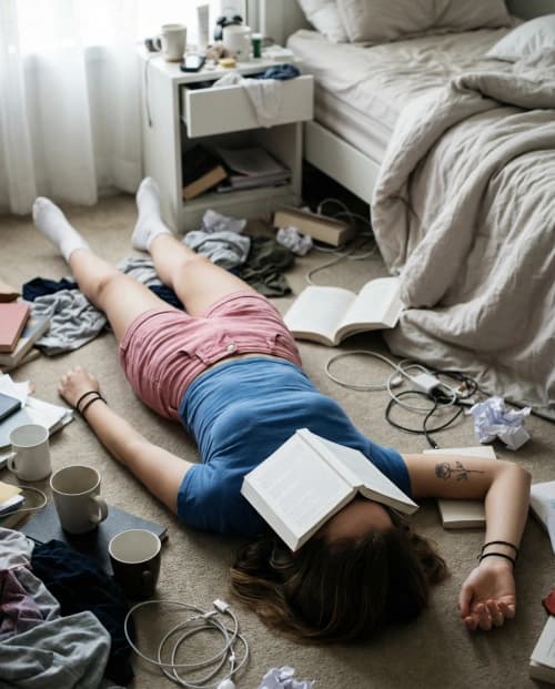 Candid Messy Bedroom Portrait