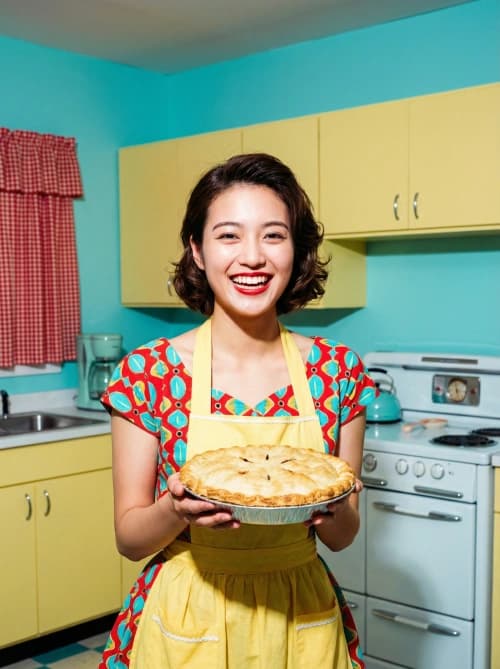 50s Kodachrome Pie Portrait