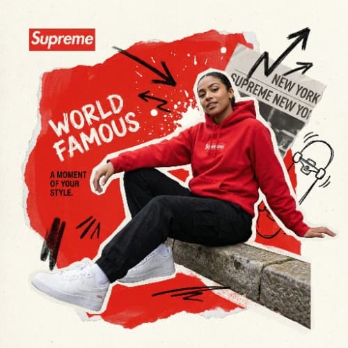Supreme Dynamic Collage Style