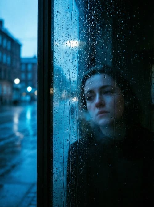 Moody Rainy Window