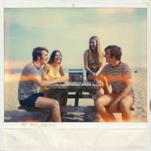 70s Beach Polaroid
