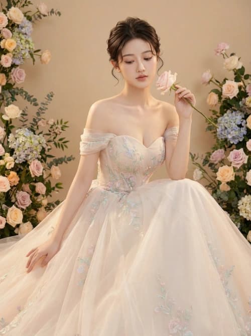 Elegant Bridal Romantic Portrait