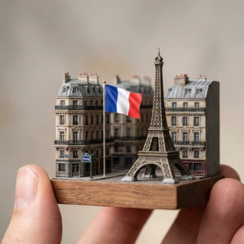 Macro Mini Paris Diorama