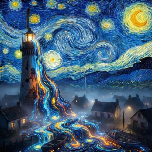 Starry Lighthouse Village