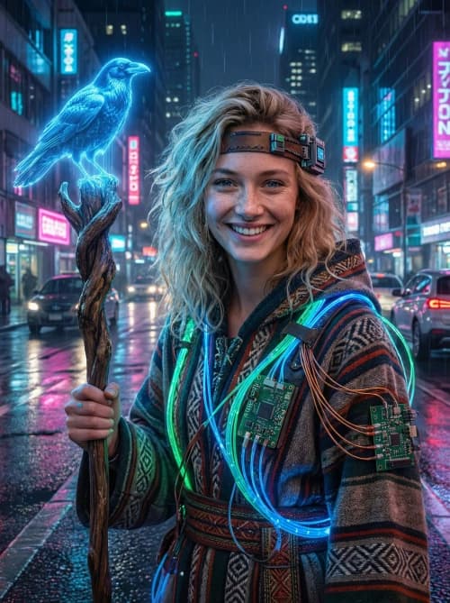 Futuristic Shaman Portrait