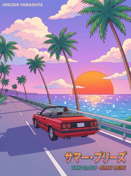 80s Coastal Sunset