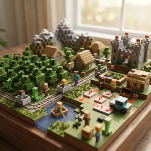 Minecraft Miniature Diorama