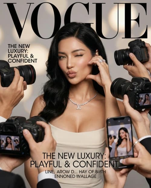Playful Vogue Fashion Cover