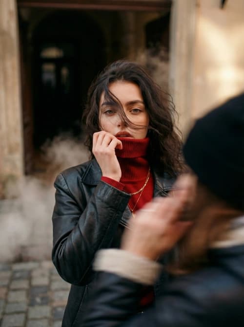 Cinematic Winter Fashion Portrait