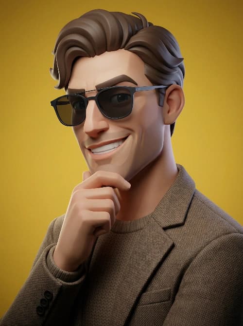 Cinematic 3D Stylized Portrait