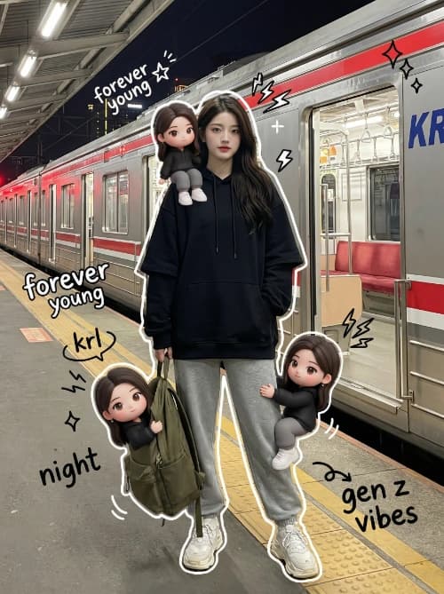 Gen Z Night Train Chibis