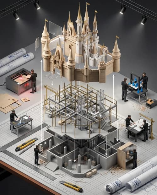 Tiny Workers Structural Diorama