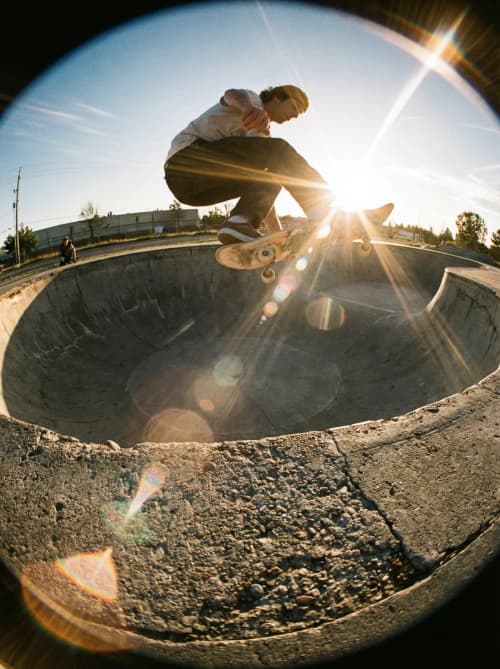 Sunset Skate Fisheye Flare