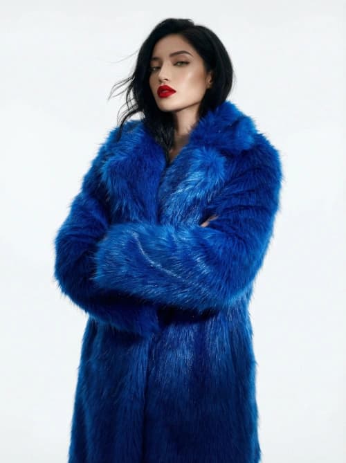 Ethereal Blue Fur Fashion