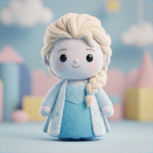 Cute 3D Elsa Stylized