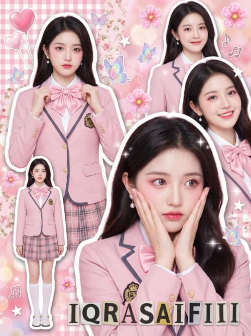Pastel K-pop Cutout Collage
