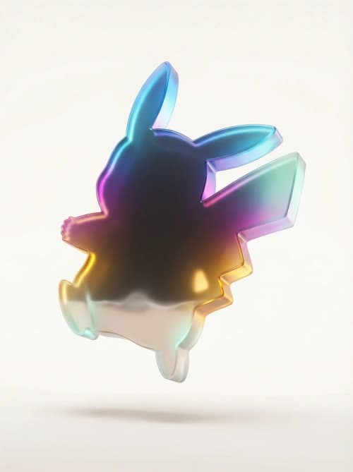 Holographic Levitating Pikachu