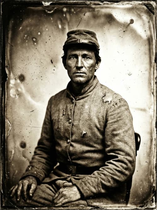Wet Plate Civil War Portrait