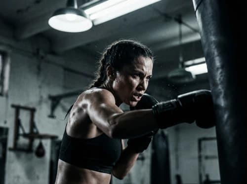 Gritty Gym Athlete Portrait