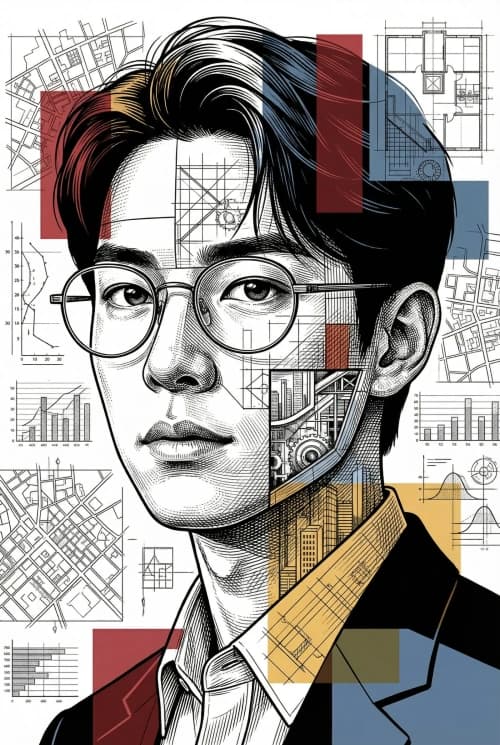 Futuristic Geometric Portrait