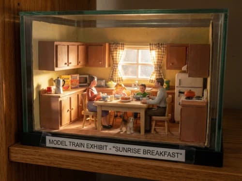 Sunlit Family Breakfast Diorama