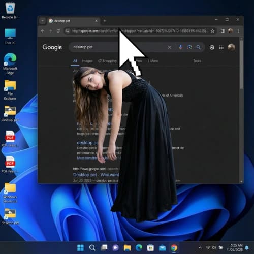 Surreal Desktop Suspension